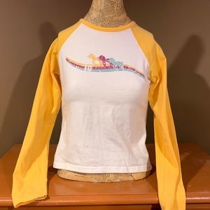 Canyon river blue unicorn shirt